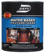 Deft Interior Exterior Water Based Polyurethane Finish Gloss size