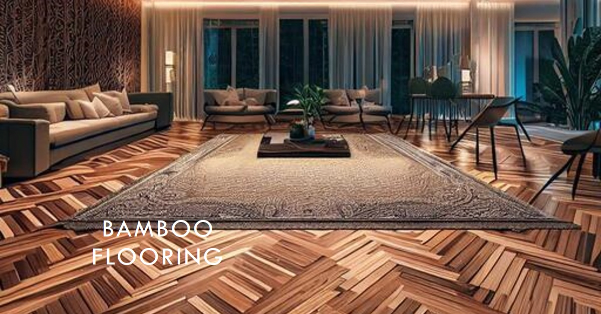 bamboo flooring herringbone pattern