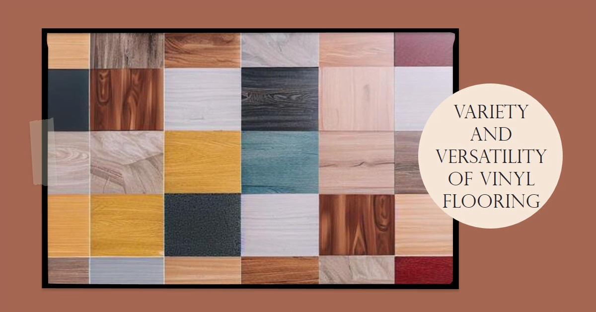 vinyl flooring grid colorful