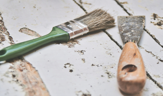 remove paint add paint vinyl floor