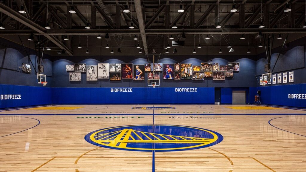 NBAs Golden State Warriors court